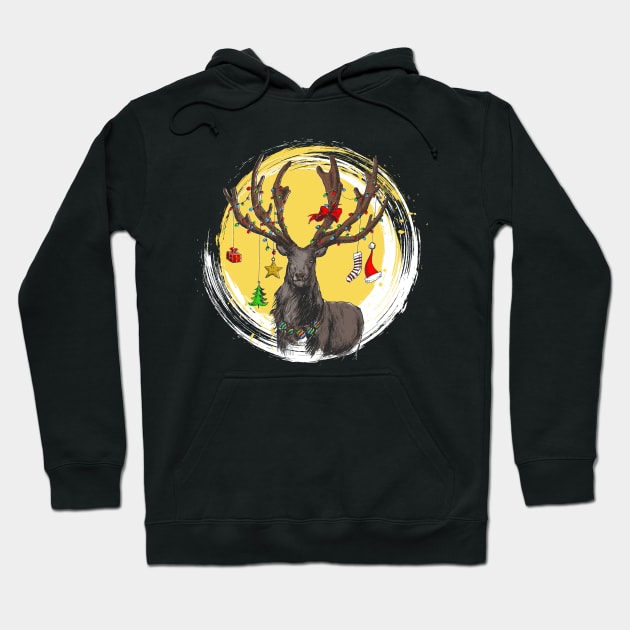 Raindeer Hoodie by Whatastory